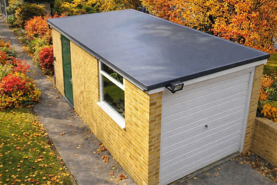 flat garage roof