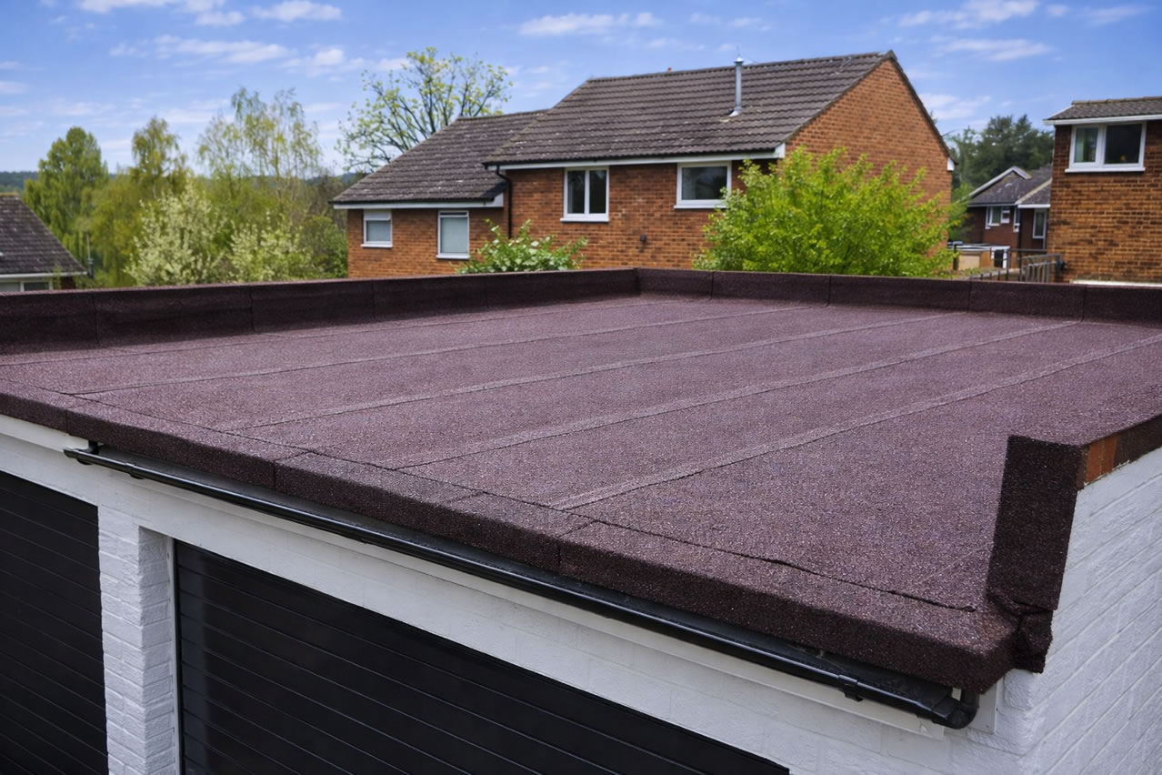 leaking flat garage roof repair system