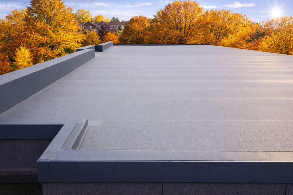 parapets on flat garage roof